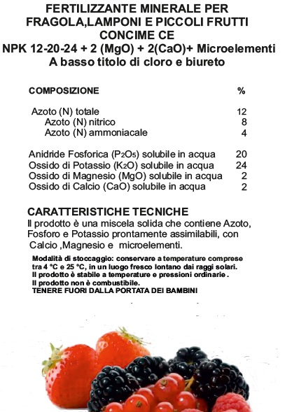 concime lampone mora ribes